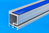 Blockrahmen Profil 440-004 ESK-X für außen / Silber matt / 8 Stangen je 3 m