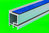 Blockrahmen Profil 440-004 ESK-X7.2 für außen / Silber matt / 8 Stangen je 3 m