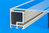 Blockrahmen Profil 440-004 ESK-X für außen / Silber matt / 8 Stangen je 3 m
